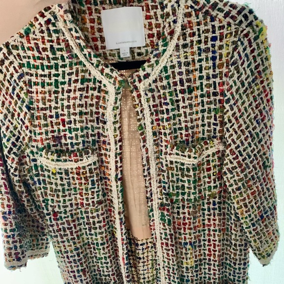 Anthropologie Tweed Berwyn Multicoloured Jacket - Picture 5 of 5